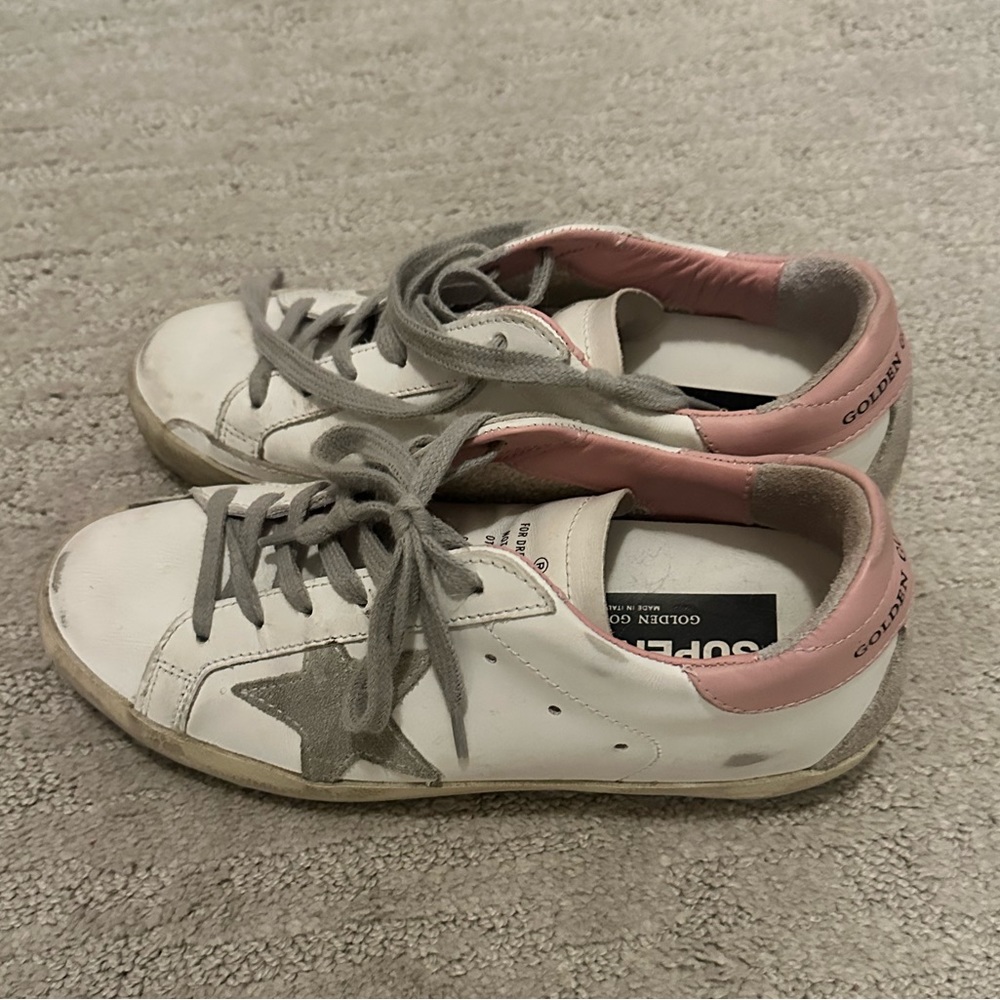 Golden Goose White and Light Pink 36